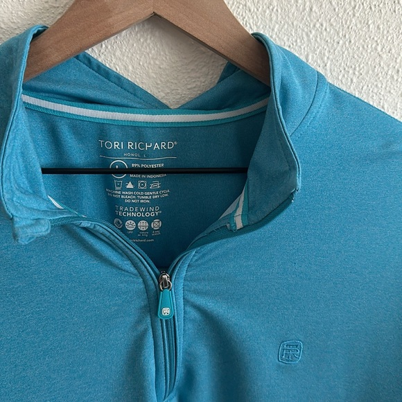 Tori Richard Tradewind pullover half zip - Picture 4 of 5